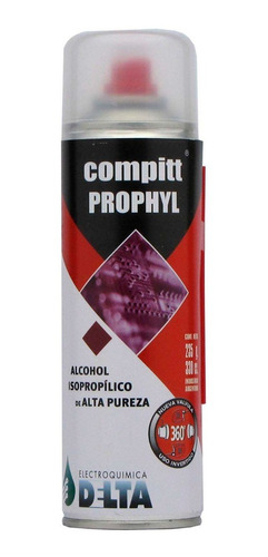 Alcohol Isopropílico De Alta Pureza Aerosol Delta 315g 440cc