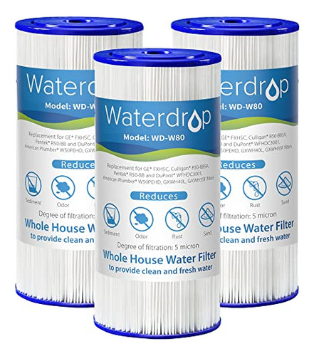 Filtro De Agua Waterdrop W50pehd Para Toda La Casa, Repuesto