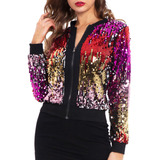 Chaquetas Para Mujer, Chaquetas Largas Brillantes Con Cremal