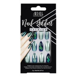 Ardell Uñas Postizas Premium Green Glitter Chrome 