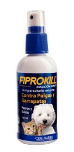 Antipulga, Garrapata Spray Fiprokill 100ml Gatos-perros Tm