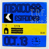 Boleto De Los Juegos Olimpicos Mexico 1968, Estadio 68
