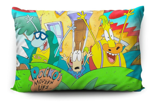 Funda De Almohada Rocko 70x45cm Doble Estampado Vudú Love 