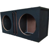 Cajón Para Subwoofer 12 Doble Mdf Porteado