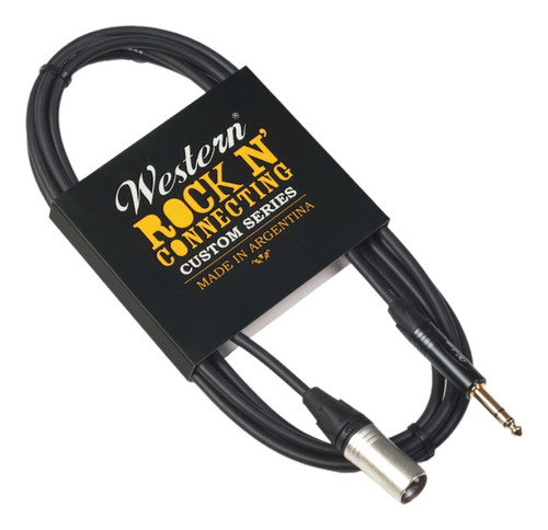 Cable Xlr A Plug Estéreo 2 M Western Balanceado Monitor