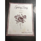 Antigua Partitura spring Song. Para Piano. 53043.