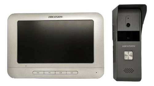 Kit Portero Visor Hikvision Pantalla 7 PuLG. Frente Metalico