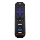 Control Original Tcl Smart Roku Tv Con Botones De Acceso Dir