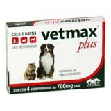 Vermifugo P/ Cães E Gatos Vetmax Plus  Vetnil 700mg