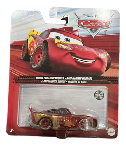 Rayo Mc Queen Enlodado Carro De Metal De Lujo Cars Disney