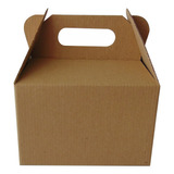 50 Lonchera Box Lunch Caja Cartón Dulces Uber Eats Recuerdo 