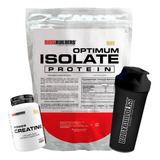 Kit Whey Isolate Optimum 2kg + Creatina + Copo -bodybuilders