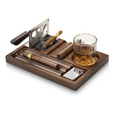 Lazysenpai Cigar Accessories Cenicero Y Cortador De Puros (0