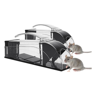 Trampa Jaulas para Ratones, Ratoneras Automática 2pzs Jaula De Rata Humana Trampa Segura para Ratones Interiores Exteriores Atrapador Plástico Captura y Liberación sin Matar Reutilizable Asa Portátil | MercadoLibre