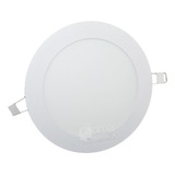 Panel Led 12w Embutir Plafon Blanco Redondo