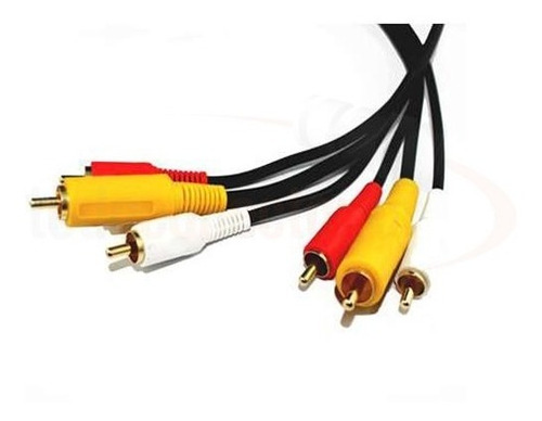 Cable Armado 3 Rca 5 Mts Video Audio Puresonic Todo Conector