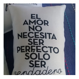 10 Almohadones Personalizado Sublimados 20x30 Frases