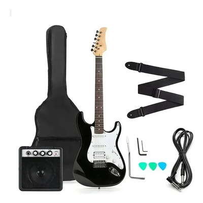 Heaimo Guitarra Eléctrica 39in Con 5w Amplificador Y Afinador S-s-h Tipo Color Negro Con Accesorios Negro | Envío gratis