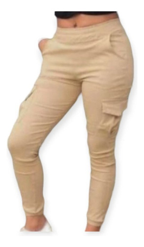 Pantalon Jogger Cargo Bengalina De Mujer Varios Colores