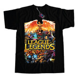 Remera League Of Legends Dtf Estampa Grande Calidad Premium