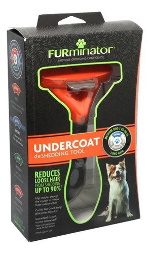 Cepillo Para Perros Furminator Pelo Largo Talla Medium Vfp