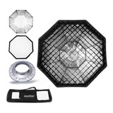 Godox Caja De Luz Octagonal Con Grid Sbfw-95 Octabox De 95cm