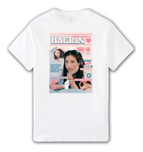 Remera Haerin - New Jeans Aesthetic Unisex Kpop Coreana