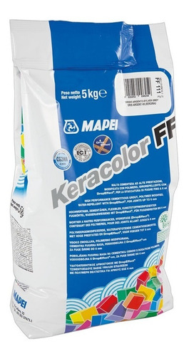 Boquilla Gris Cemento Resistente A Humedad Keracolorff 5kg