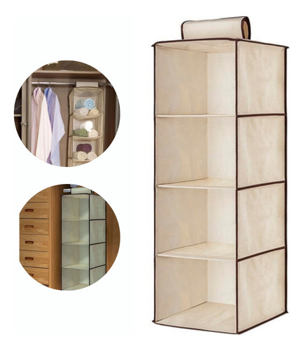 Organizador Vertical Para Guarda Roupa Closet Prateleira