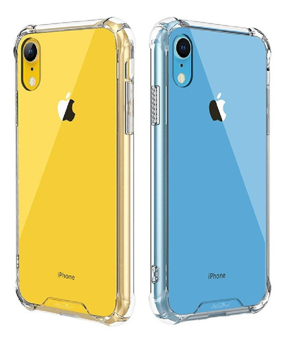 Funda Compatible iPhone XR Transparente Reforzada Anti Caída