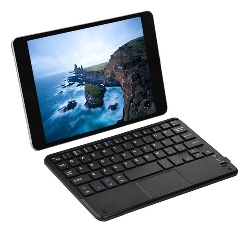 Teclado Keyboard Bluetooth Touchpad iPad Android Pc Negro