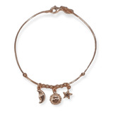 Pulsera Carmin Sky De Plata 925 Con Baño Rose Ca031300231