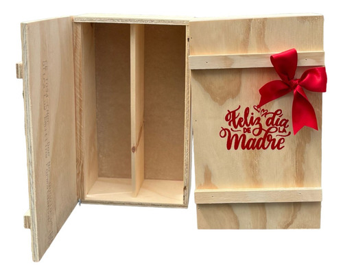 Caja De Madera Para Regalo Día De La Madre 34x20x10cm