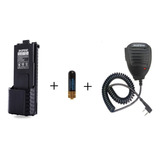 Bateria Baofeng Uv-5r 3800 Mah + Mini Antena + Micro De Solapa