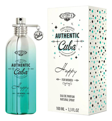 Cuba Authentic Happy 100 Ml Edp Spray