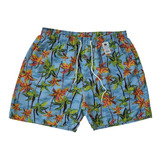 Kit Com 4 Shorts Mauricinho Plus Size Estampado Praia