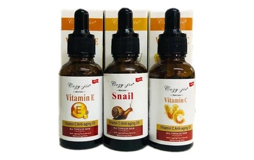 3 Serum Vitamina C Y E Baba De Caracol Hidratante Anti Edad
