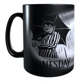 Taza Tazón Magico Merlina Wednesday Addams Paraguas