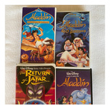4 Peliculas De Aladin En Vhs En Buen Estado.