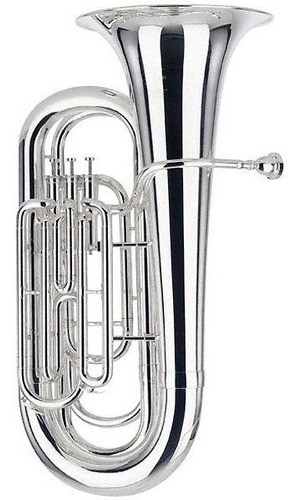 Tuba Besson 1087 Be1087-2-0 Bbb 3 Pistos Silver (prateada)