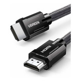 Ugreen Cable Trenzado Hdmi A Hdmi 8k (zinc) 1m Color Negro