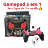 Game Pad Manete Free Fire 5 Em 1 Controle Para Celular Pubg