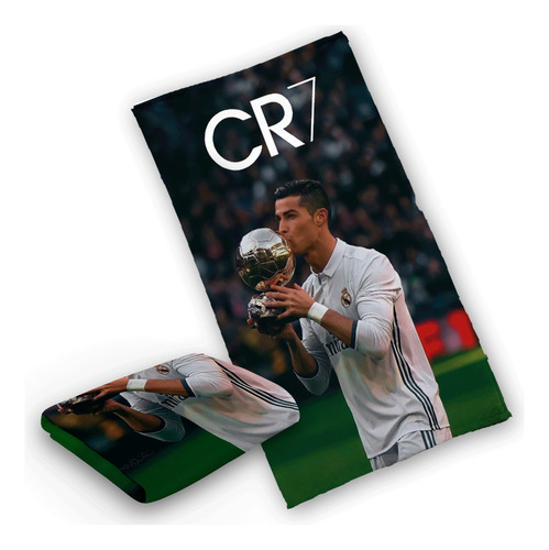 Toalla Baño Suave Microfibra Cristiano Ronaldo Cr7 Grande 