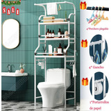 Mueble Organizador Baño Rack Estante Sanitario Taza Repisa