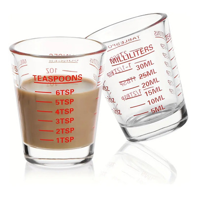 Medida De Taza De Onza De Tueste De Café De Doble Medida