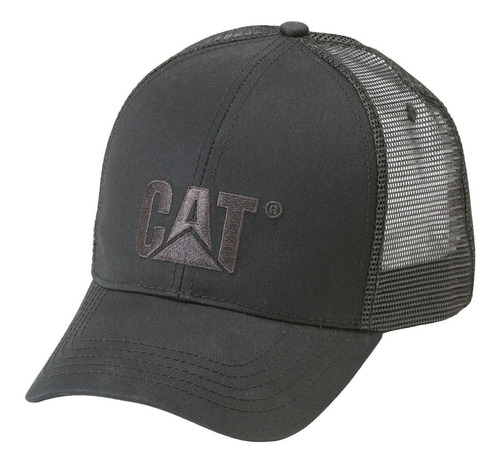 Jockey Hombre Raised Logo Cap Negro Cat