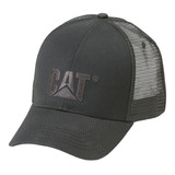 Jockey Hombre Raised Logo Cap Negro Cat