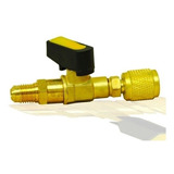 Llave Globo Para Mangueras 1/4 Carga Refrigerante Devoto