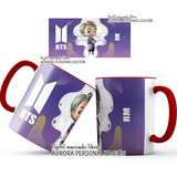 Mug  Taza Oreja Roja Bts K Pop Chibi Kawaii 007