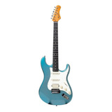 Guitarra Electrica Tg-540 Lpb D/owh Azul Tipo Strato Series